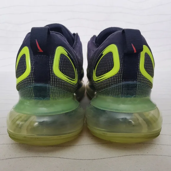 Nike Youth Air Max 720 Retro Future Size 7Y Black Volt Crimson Shoes AQ3196-005 - Picture 7 of 16